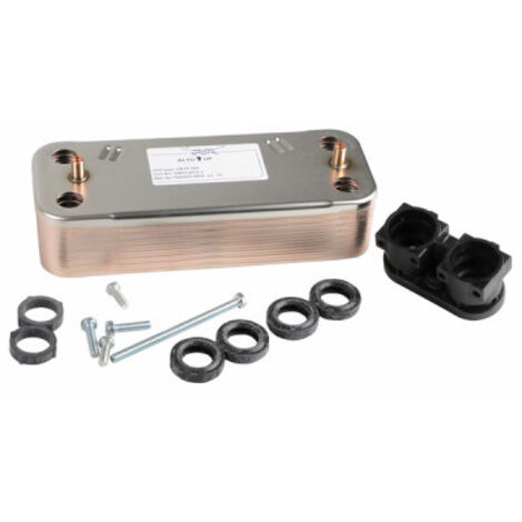 Chaffoteaux – Echangeur thermique 16 plaques 600mm x 300mm – Poids 967g – Optimise l'efficacité des chaudières – Compatible avec plusieurs modèles