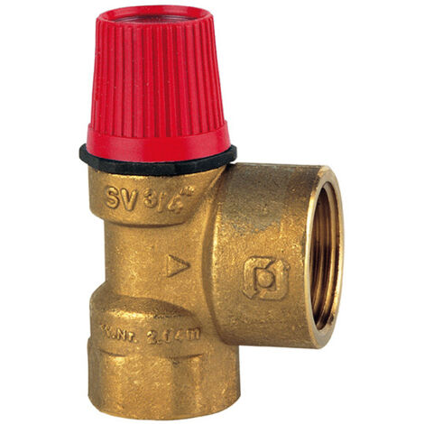 Soupape chauffage avec sortie majorée NF 3 bar Femelle 1/2" x 3/4" - WATTS