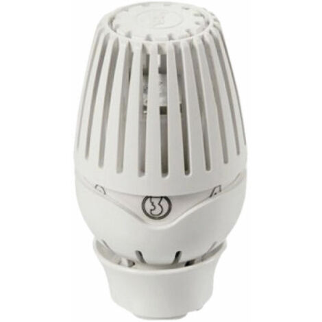 Giacomini – Tête thermostatique à bulbe liquide – Plage de température 5°C à 110°C – Fixation Clip-Clap – Couleur blanc RAL 9003 - R460X001
