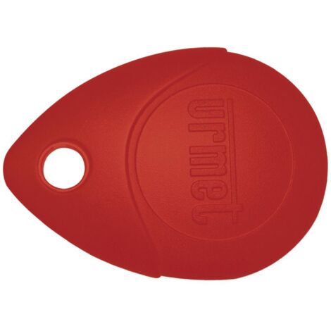 Urmet France – Clé de proximité Mifare 13,56 MHz rouge – Boîtier ABS ininflammable – IP68 – Lecture jusqu'à 6 cm – Compatible inserts COLORPROX