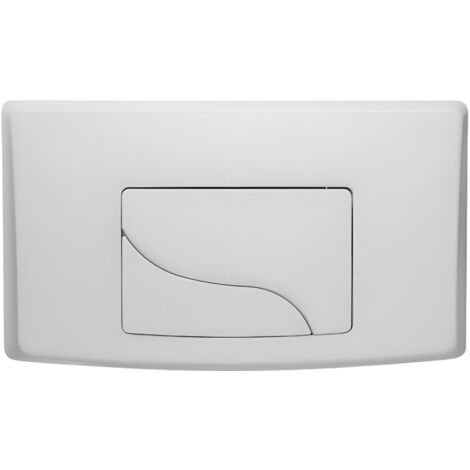 Siamp – Plaque de commande WC double touche – Compatible réservoirs Bâtichasse 500 et 535 – Installation rapide sans outil – Finition blanche