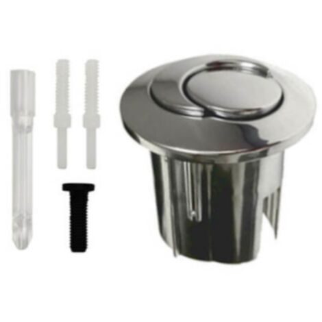 Bouton-poussoir double court pour mécanisme D2D – Compatible réservoirs Roca – Installation rapide – Corps 40mm, tiges filetées 45mm