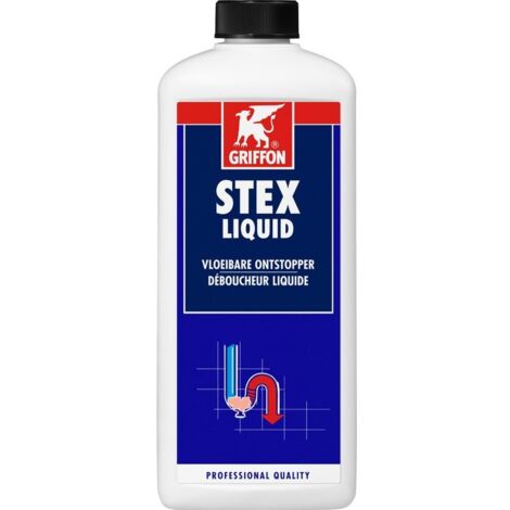 Griffon – Déboucheur chimique liquide 1L – Élimine bouchons organiques – Compatible PVC, émail, métal – pH 14 pour efficacité maximale - vier-lavabo-Douche-Baignoire-1L