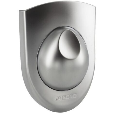 Presto – Bouton plastron chromé bascule DL400 SE – Finition métal – Pour douche temporisée – Fabrication française – Garantie 1 an