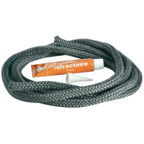 Tresse ronde haute température diamètre 12 mm L.3m avec colle (1/2)