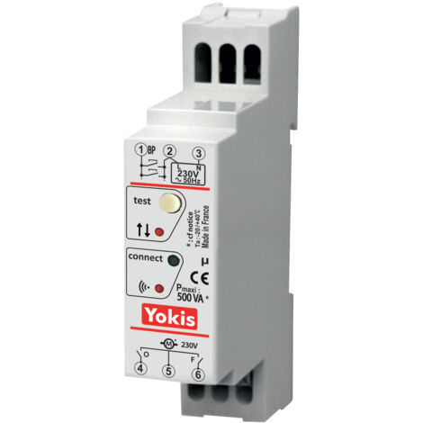 Micro module radio pour volet roulant – Compatible émetteurs Yokis – Contact O/F libre de potentiel – MVR500MRP (1/5)