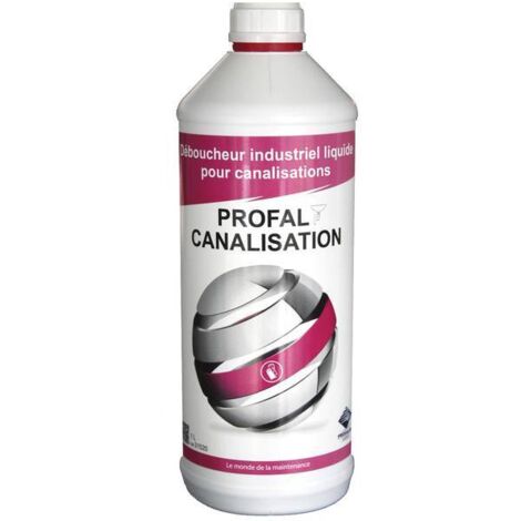 Progalva – Déboucheur de canalisation 1L – Élimine bouchons, tartre et rouille – Compatible canalisations domestiques – Application directe