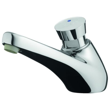 Presto – Robinet poussoir temporisé 3 l/mn – Débit pré-réglé 15 secondes – Antiblocage pour sanitaires collectifs – Installation sur plage