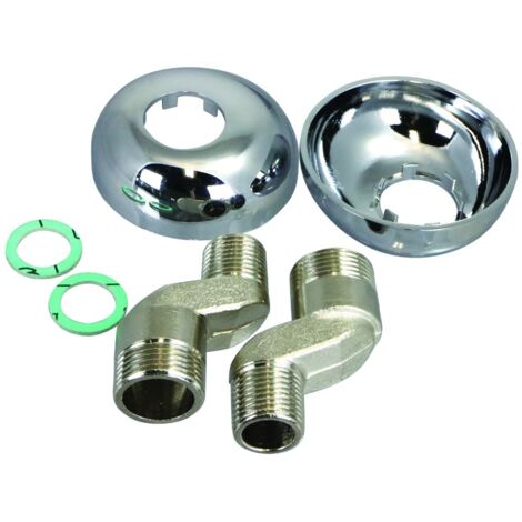 Raccord décalé 21mm-m1/2xm3/4-rosace 70 mm - PRESTO - 70221 (1/3)