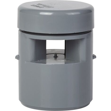 Nicoll – Clapet aérateur – Équilibreur de pression – Diamètre 63mm – Hauteur 84mm – Couleur gris – Pour siphon de sol