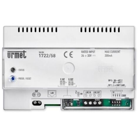 Module de transfert sur smartphone pour Mininote+ – Tension 34,5V – Consommation 200mA – Compatible avec kits URMET 1722/81/83/85/86
