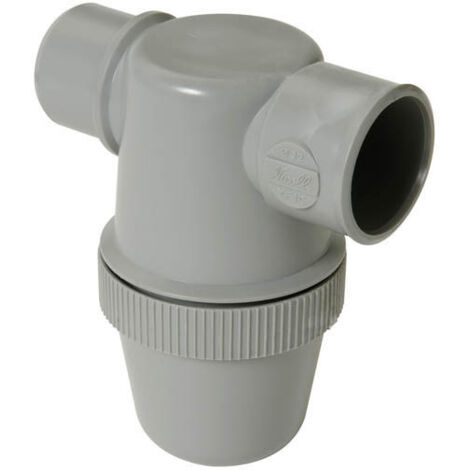 Nicoll – Siphon de lavabo PVC-C à coller – Diamètre 32 mm – Hauteur 108,5 mm – Garde d'eau 50 mm – Pour évacuation eaux usées