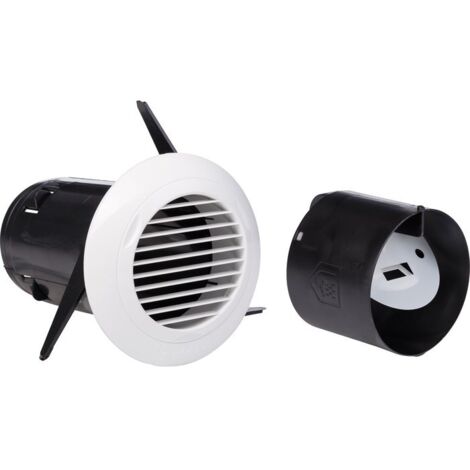 Aldes – Kit complémentaire bain autoréglable – Grille de ventilation BIP diamètre 80 mm – Manchette 80 mm – Régulateur dédié pour sanitaire