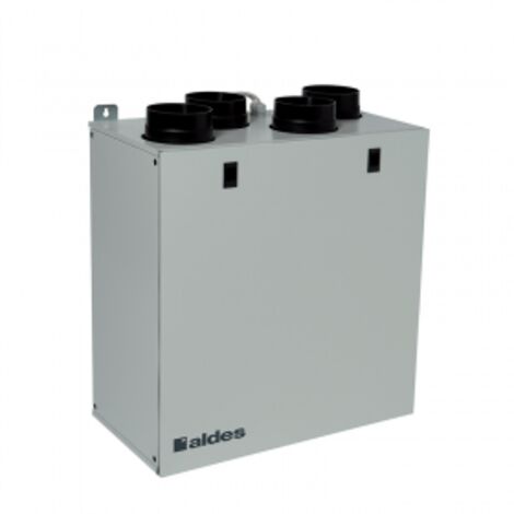 Aldes – VMC double flux InspirAIR® Top 210 – 11027120 – Débit 210 m³/h – Filtre F7 – Technologie de récupération de chaleur pour confort optimal