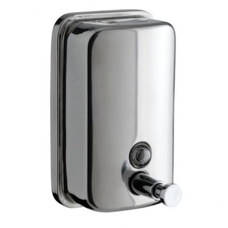 Distributeur de savon mural en inox brossé - chromé brossé - 800ml