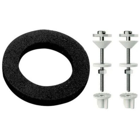 Joint pour WC 108mm – Diamètre intérieur 68mm – Épaisseur 14mm – Kit de fixation cuvette et réservoir – Compatible mécanismes Siamp - 2500z