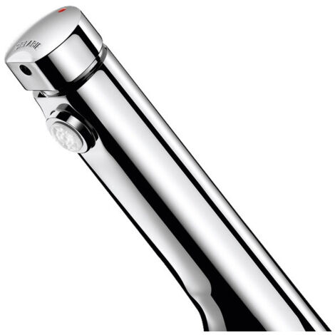 Delabie – Robinet de lavabo temporisé chromé – Fermeture automatique 7s – Corps laiton massif – Débit ajustable 1,5 à 6 l/min – 740500