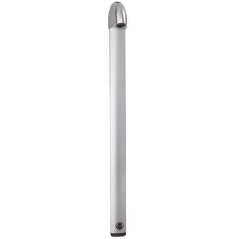 Delabie – Colonne de douche sans robinetterie – Aluminium anodisé – Pomme haute 1 jet – Longueur flexible 150cm – Diamètre 20cm