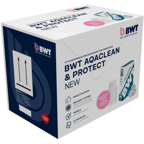 Pack d'entretien AQA Clean et PROTECT New BWT - 2 produits - Pour adoucisseur d'eau