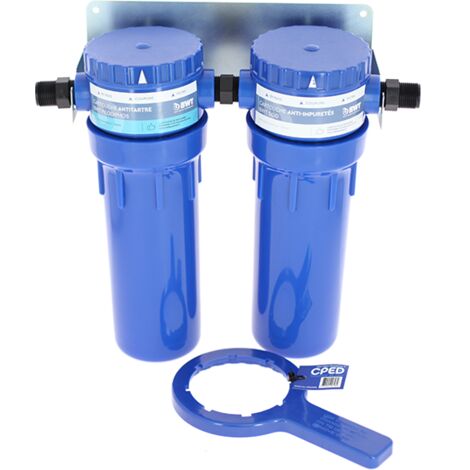 Station de filtration anti-impuretés et antitartre – 2 cartouches BWT DGD incluses – Installation facile avec bypass intégré – EWT