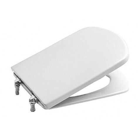 Roca – Abattant WC à chute libre – Charnières amovibles – Matériau SUPRALIT® antibactérien – Compatible modèles Senso et Compacto