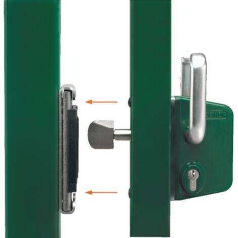 Locinox – Serrure portail coulissant inox – Système de fermeture innovant – Fixation par 2 vis BTR – Pour profil 50 – Normes françaises (1/8)