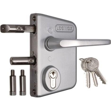 Locinox – Serrure électrique pour porte 60-80 mm – Tension 12V – Manoeuvrage à clé – Protection anti-corrosion – Entraxe 70 mm