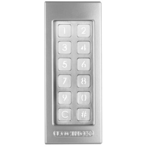 Clavier à code électronique filaire SLIMSTONE - noir - Tension : 10 à 26 V - LOCINOX