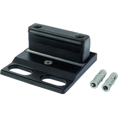 Locinox – SABO – Sabot de sol à visser pour motorisation – Fixation par vis – Pour béton armé et terrains accidentés (1/4)