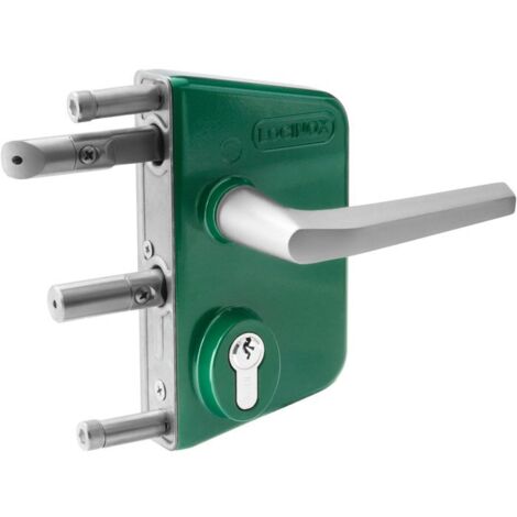 Locinox – Serrure multipoint en applique – Pour profils tubulaires 60 à 80 mm – Mécanisme inox – Clé 6 pans – 1 point de fermeture