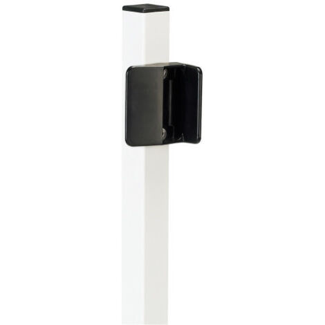 Locinox – Gâche pour portail en acier inoxydable – Pêne à roulette pour tube 40mm – Conforme norme NF P90-306 – Noir