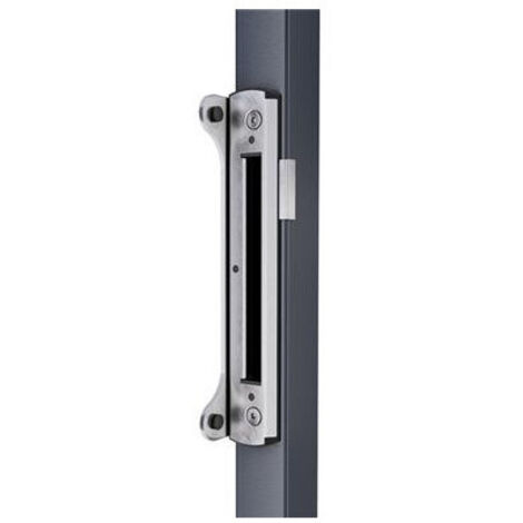 Locinox – Gâche pour crémone 40-60 mm – Acier inoxydable – Fixation Quick-Fix – Butée réglable avec joint amortissant – Système anti-vandalisme