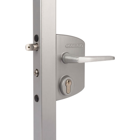 Serrure pour portail battant LAKQ/LAPQ - LOCINOX Argent 90 Pour tube de 10 à 30 mm 70 Argent A Fouillot Sans 160 90