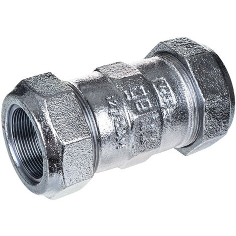 Gebo – Manchon droit à compression tube acier 60,3 mm (2") – Raccord acier pour installation eau potable – Pression max 10 bar – Normes DIN EN 10255