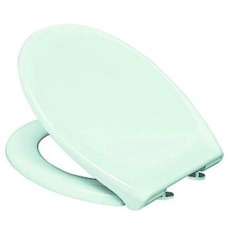 Siamp – Abattant WC en résine thermodurcissable antibactérien – Longueur 450 mm – Largeur 376 mm – Angle d'ouverture 110° (1/6)