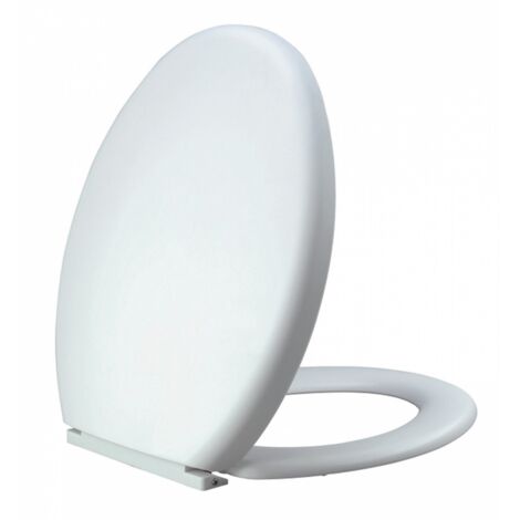 Siamp-Cedap – Abattant WC avec fermeture ralentie – Thermoplastique blanc – Dimensions 380x455mm – Système de fixation rapide