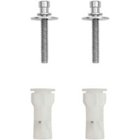 Kit de fixation abattant WC – AI0002500R – 2 bras de fixation avec vis et chevilles en porcelaine – Compatible modèle Roca Victoria