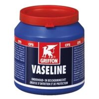 Griffon – Vaseline sans acide 200 g – SC1420 – Imperméabilisant pour bois dur et teck – Résistant à 45 °C – Tube 240 g