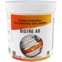 Progalva – Produit d'entretien cheminées bistre A9 – 1 kg – Réduit les goudrons et bistres – Compatible bois et charbon