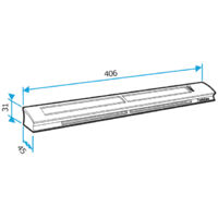 Aldes – Entrée d'air hygroréglable EHB2 – Débit 6-44 m³/h – Affaiblissement acoustique 34-37 dB – Installation sans vis apparentes - RAL9016