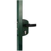 Locinox – Serrure multipoint en applique pour portillon de jardin – Pêne 1/2 tour réversible – Mécanisme en acier inoxydable – Entraxe 60mm