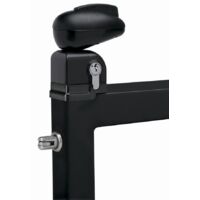 Locinox – Serrure de portillon de piscine – Acier inoxydable – Pene à roulette – Norme NF P90-306 – Noir RAL 9005