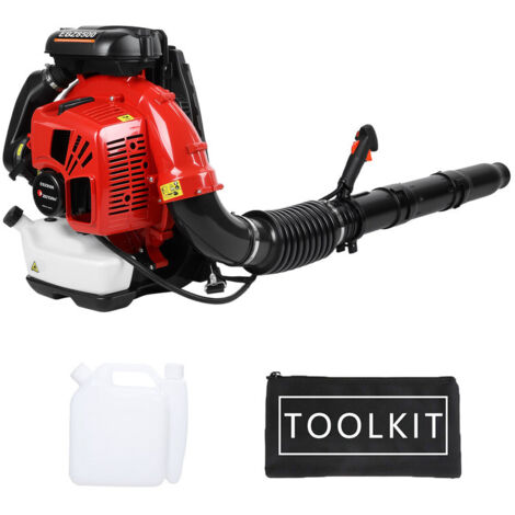 FIANAO - Benzin-Laubbläser - Rucksackmodell - 75,6 cm³ - 3,1 kW Leistung - 850 CFM Luftdurchsatz - 10,5 kg Nettogewicht