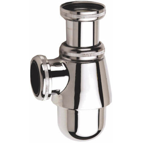 Verstellbarer Waschbecken-Siphon aus verchromtem Messing Ø32