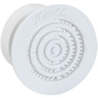 Nicoll – Grille d'aération ronde Ø38 pour contre-cloisons – Pose à sceller – Résistance mécanique – Ventilation intérieure efficace