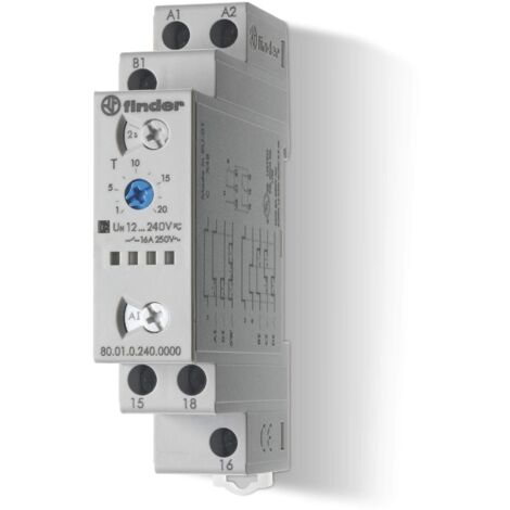 Temporizzatore modulare multitensione finder 800102400000