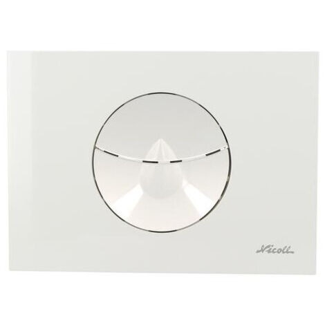 Piastra di controllo Nicoll 709140 Goutte white 204,5x147mm (1/4)