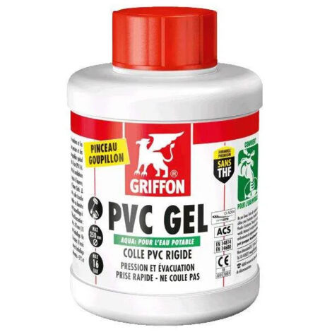 PVC Gel Aqua Speciale Adesivo per acqua potabile GRIFFON vaso da 500 ml - 6140215