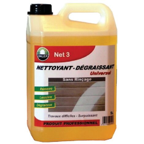 DALEP Detergente sgrassante universale NET 3 senza risciacquo - Lattina da 5L - 405005