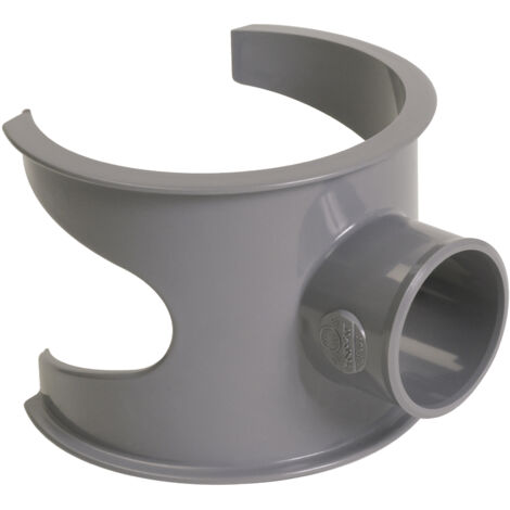 Sella di diramazione NICOLL - 90° PVC per tubo di scarico grigio - Ø 100/40 mm - SL104